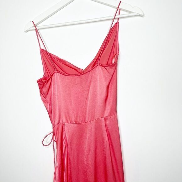 VERONICA BEARD Natasha Satin Rushed Maxi Dress - Picture 6 of 11